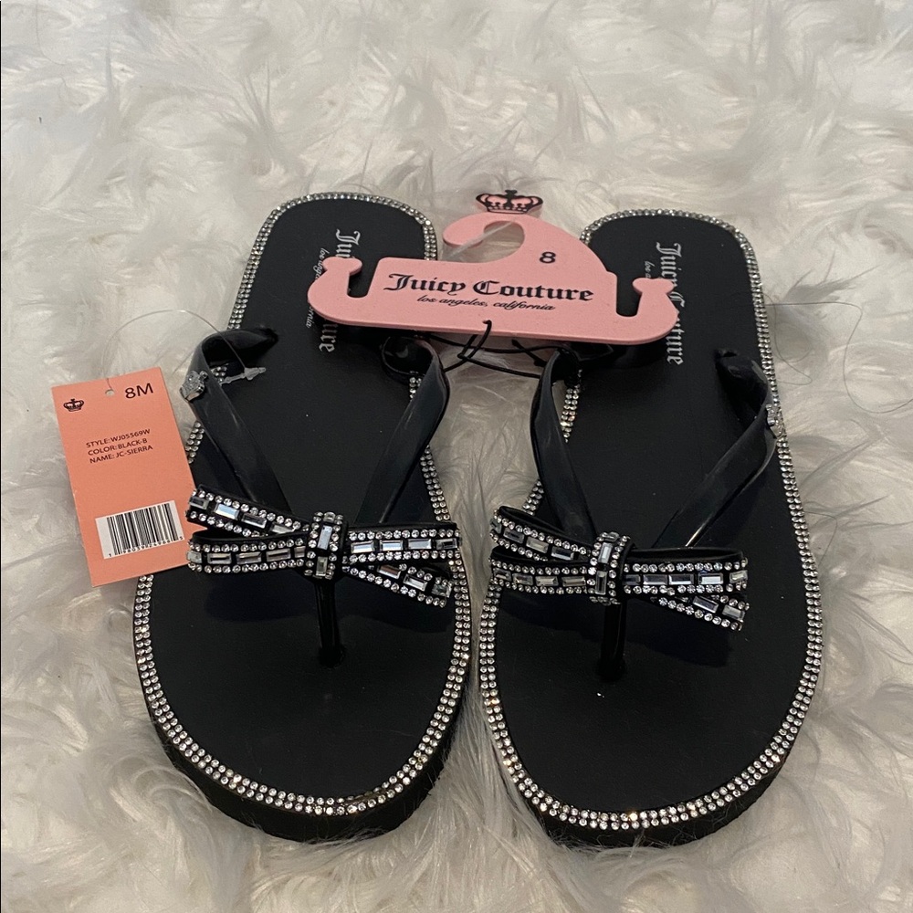 Juicy Couture Bow Flip Flops - Picture 2 of 5